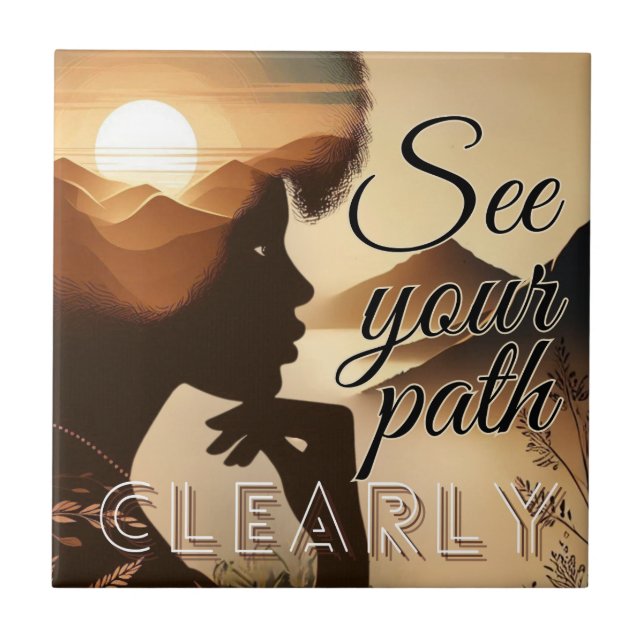 Sehen Sie Ihr Pflaster deutlich Fliese (Vorderseite)