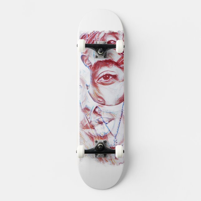 Sehen Sie in meine Augen Skateboard (Vorderseite)