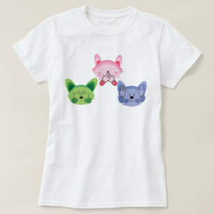 Sehen Sie kein Übel, hören Sie sprechen keine böse T-Shirt