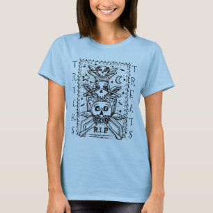 SEHEN SIE KEINEN FRIEDHOF SKELETON TRICK ODER BEHA T-Shirt