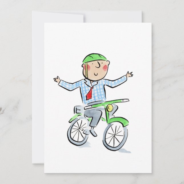 Sehen Sie Mama ohne Hände Einladung (Vorderseite)