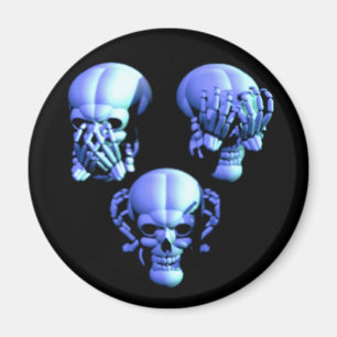 Sehen Sie nein, hören Sie nein, sprechen Sie kein  Magnet