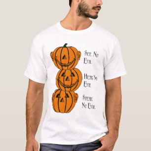 Sehen Sie nein, hören Sie, nein, sprechen Sie kein T-Shirt