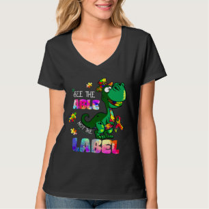 Sehen Sie, nicht die Marke Dinosaurier Autismus Aw T-Shirt