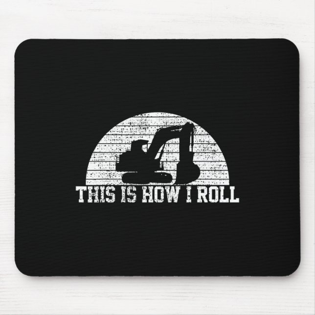 Sehen Sie sich das Geschenk eines Baggerbauers an Mousepad (Vorne)