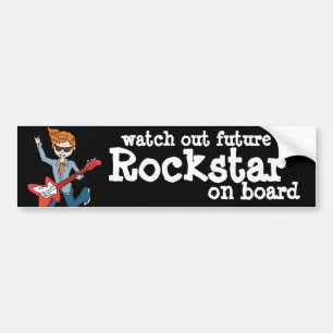 Sehen Sie sich den künftigen Rockstar an Bord des Autoaufkleber