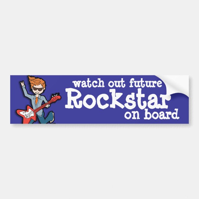 Sehen Sie sich den künftigen Rockstar an Bord des  Autoaufkleber (Vorne)