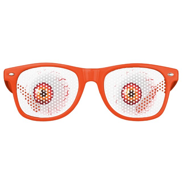 Sehen Sie sich den orangefarbenen Augapfel ohne Bl Partybrille (Vorderseite)