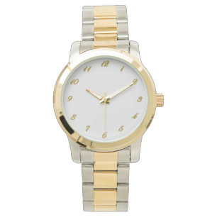 Sehen Sie sich die Gold-Nummern von Gesichtsvorlag Armbanduhr