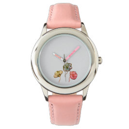 Sehen Sie sich die kleine Blume der Kinder an Armbanduhr