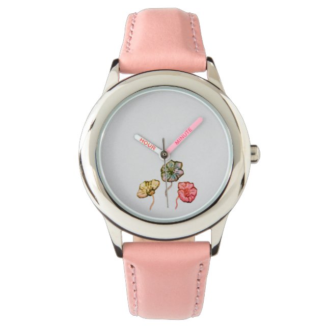 Sehen Sie sich die kleine Blume der Kinder an Armbanduhr (Vorderseite)