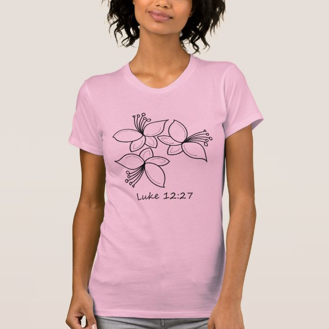Sehen Sie sich die Ladys Lilies an T-Shirt (Vorderseite)