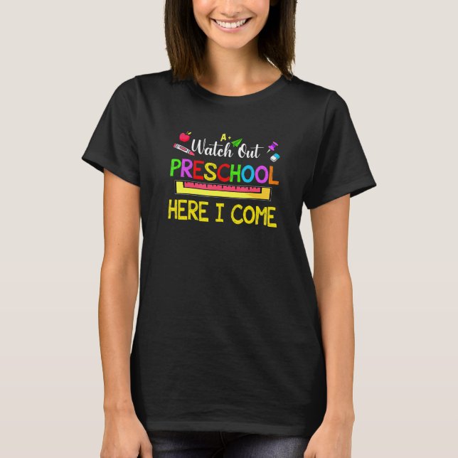 Sehen Sie sich die Lehrer von Vorschulen an, Kinde T-Shirt (Vorderseite)
