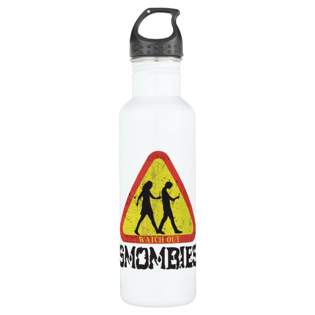 Sehen Sie sich die Smombies an Edelstahlflasche (Vorderseite)