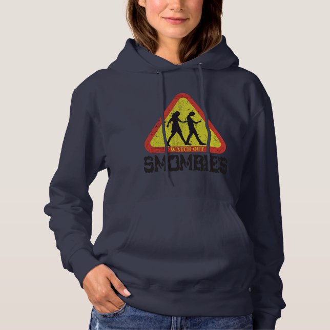 Sehen Sie sich die Smombies an Hoodie (Vorderseite)