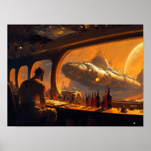 Sehen Sie sich die Space Bar #10 an Poster