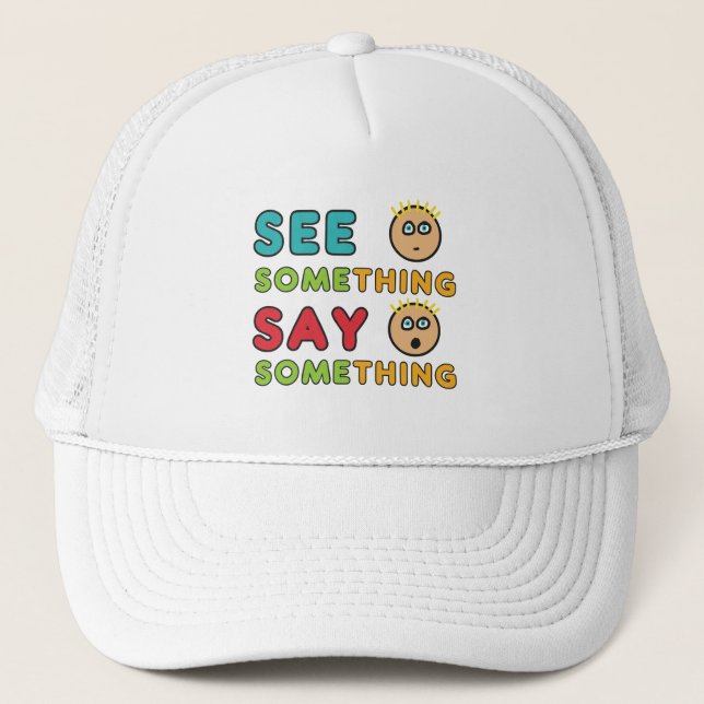 Sehen Sie sich etwas an Truckerkappe (Vorderseite)