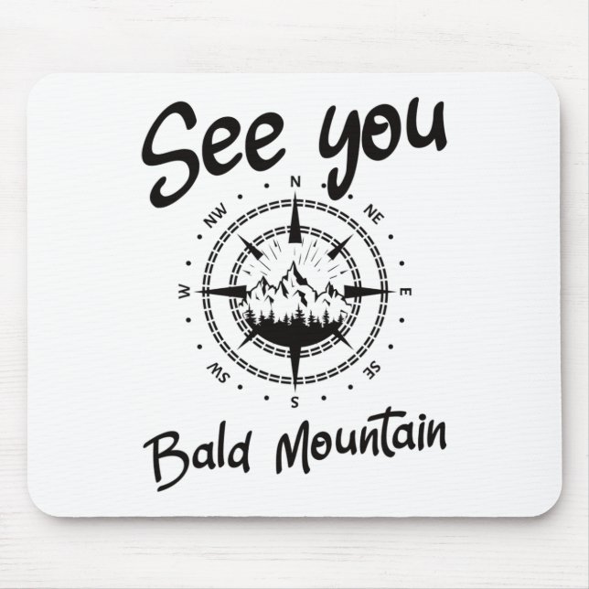 Sehen Sie sich im Bald Mountain Wanderurlaub Ski C Mousepad (Vorne)