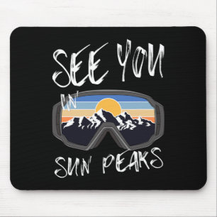 Sehen Sie sich in den Sonnenstrahlen Urlaub Skibri Mousepad