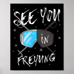Sehen Sie sich in Freyung Germany Ferien Ski Goggl Poster