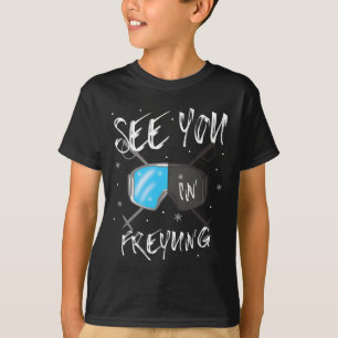 Sehen Sie sich in Freyung Germany Ferien Ski Goggl T-Shirt