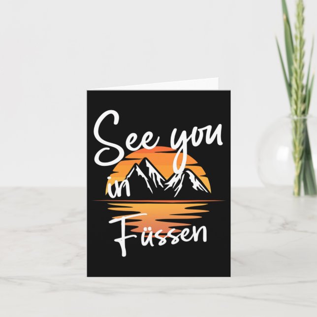 Sehen Sie sich in Füßen Deutschland Ferienski an Karte (Vorderseite)