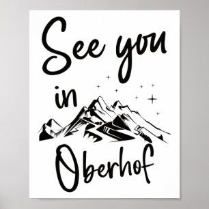 Sehen Sie sich in Oberhof Deutschland Ferienski an Poster