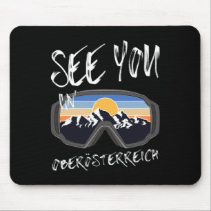 Sehen Sie sich in Oberösterreich Ferien Ski Goggle Mousepad