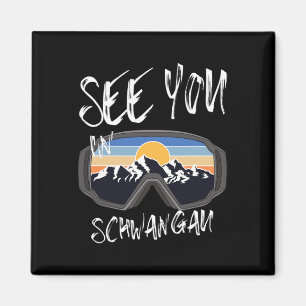 Sehen Sie sich in Schwangau Deutschland Urlaub Ski Magnet