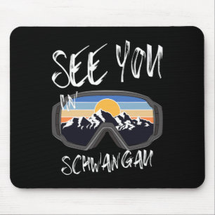 Sehen Sie sich in Schwangau Deutschland Urlaub Ski Mousepad