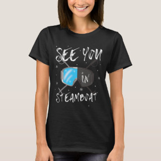 Sehen Sie sich in Steamboat USA Urlaub Ski Brille T-Shirt