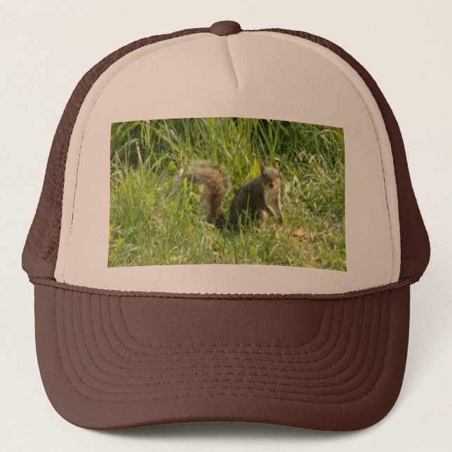 Sehen Sie sich Sie Squirrel Trucker Hat Truckerkappe (Vorderseite)