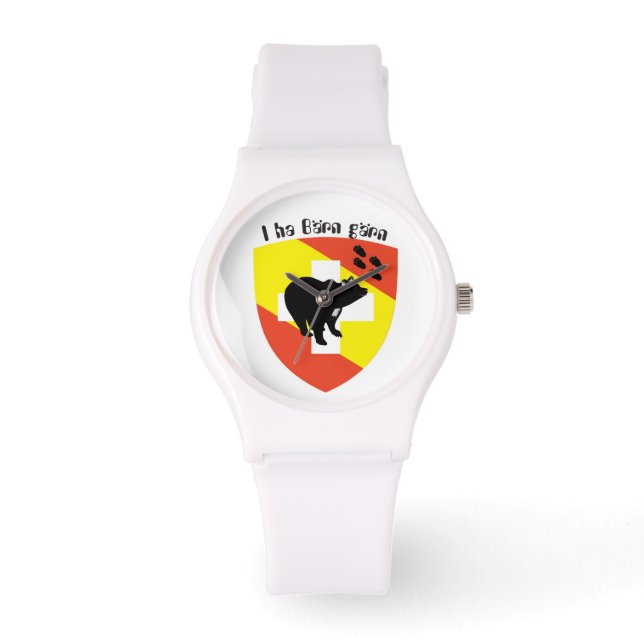 Sehen Sie sich Swiss Design Bern Schweiz an Armbanduhr (Vorderseite)