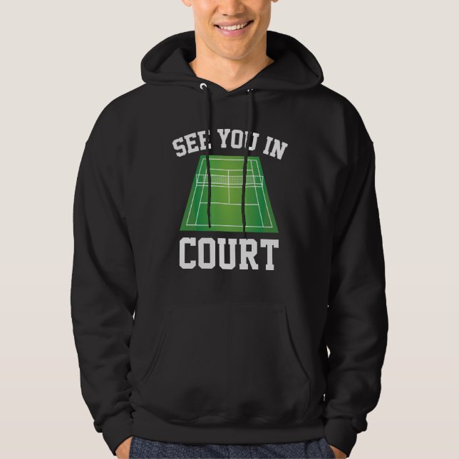 Sehen Sie sich vor Gericht an Hoodie (Vorderseite)