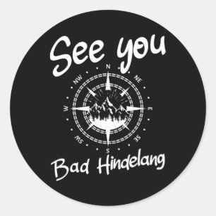 Sehen Sie sich Wandern Bad Hindelang Deutschland F Runder Aufkleber