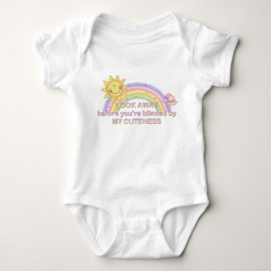 Sehen Sie sich weg, bevor Sie von meiner Gebärdenh Baby Strampler