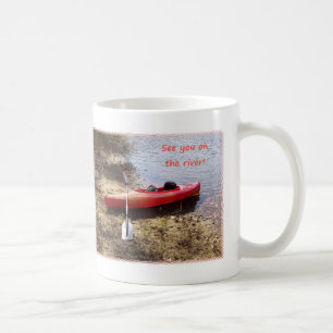 Sehen Sie Sie auf dem Fluss Kaffeetasse