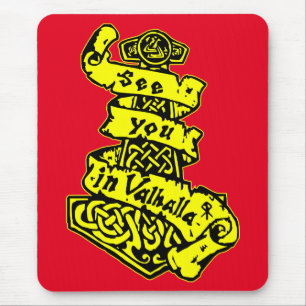 Sehen Sie Sie in Walhall #USAPatriotGraphics © Mousepad