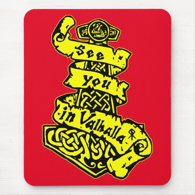 Sehen Sie Sie in Walhall #USAPatriotGraphics © Mousepad (Vorne)