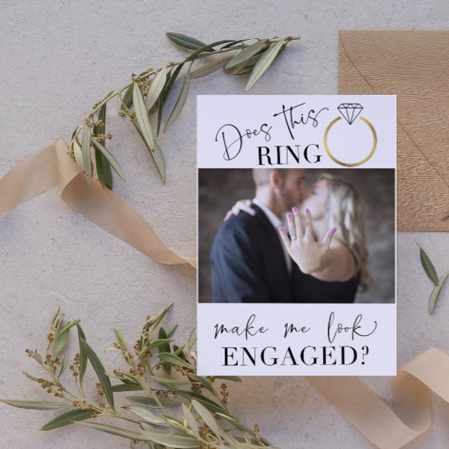 Sehen Sie Verlobte Foto-Blush-White-Engagement-Par Einladung (Engaged & Excited! Join Us for the Party 🥂💍 [Personalize Here])