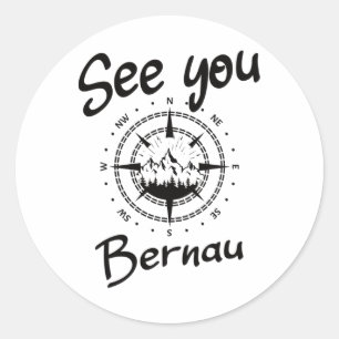 Sehen Sie Wandern Bernau Deutschland Urlaub Ski Co Runder Aufkleber