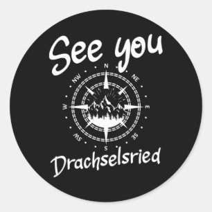 Sehen Sie Wandern Drachselsried Deutschland Urlaub Runder Aufkleber