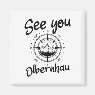Sehen Sie Wandern Olbernhau Deutschland Urlaub Ski Magnet