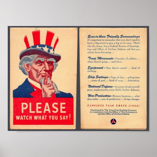 Sehen Sie, was Poster sagt (Vorne)