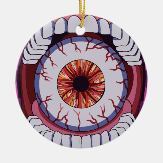 Sehen Sie, was Sie sagen Keramik Ornament (Vorne)