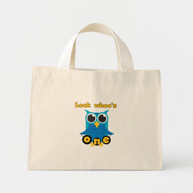 Sehen Sie Whoo's 1 Hemden und Geschenke. Mini Stoffbeutel (Vorne)