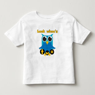 Sehen Sie Whoo's 2 Geburtstagsgeschenke und Gesche Kleinkind T-shirt