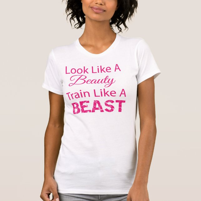 Sehen Sie wie ein Schönheits-Zug wie ein Tier aus T-Shirt (Vorderseite)