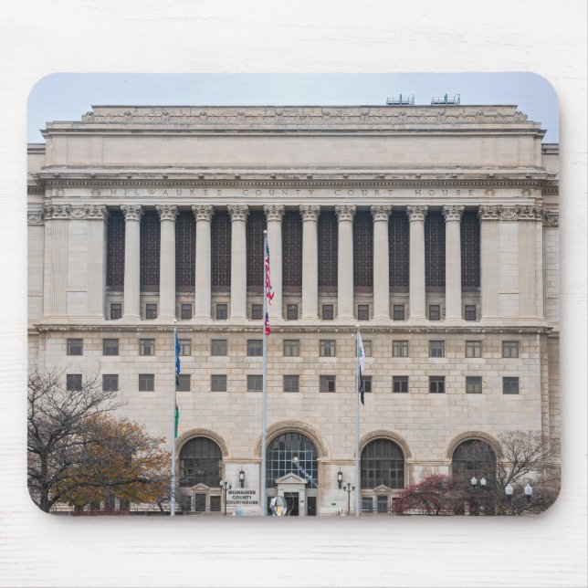 Sehenswürdigkeit Milwaukee Landkreis Gerichtsfront Mousepad (Vorne)