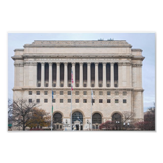 Sehenswürdigkeit Milwaukee Landkreis Gerichtsgebäu Fotodruck (Vorne)